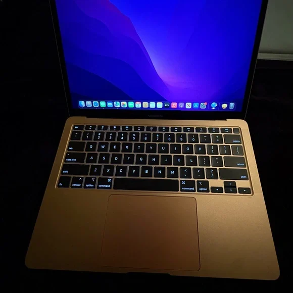 Apple Laptop in Gold Finish